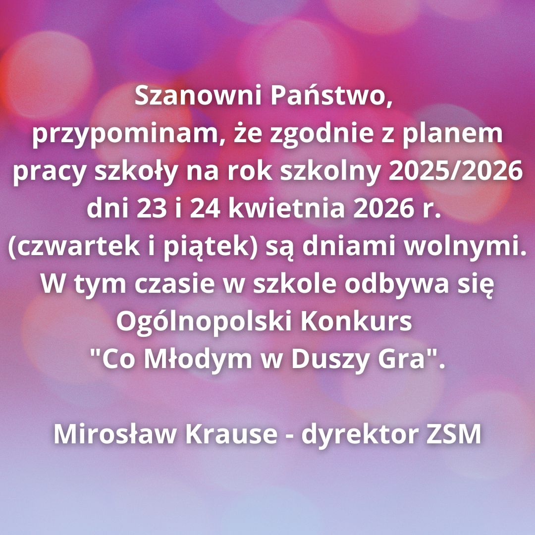 ogloszenie dni wolne 2026